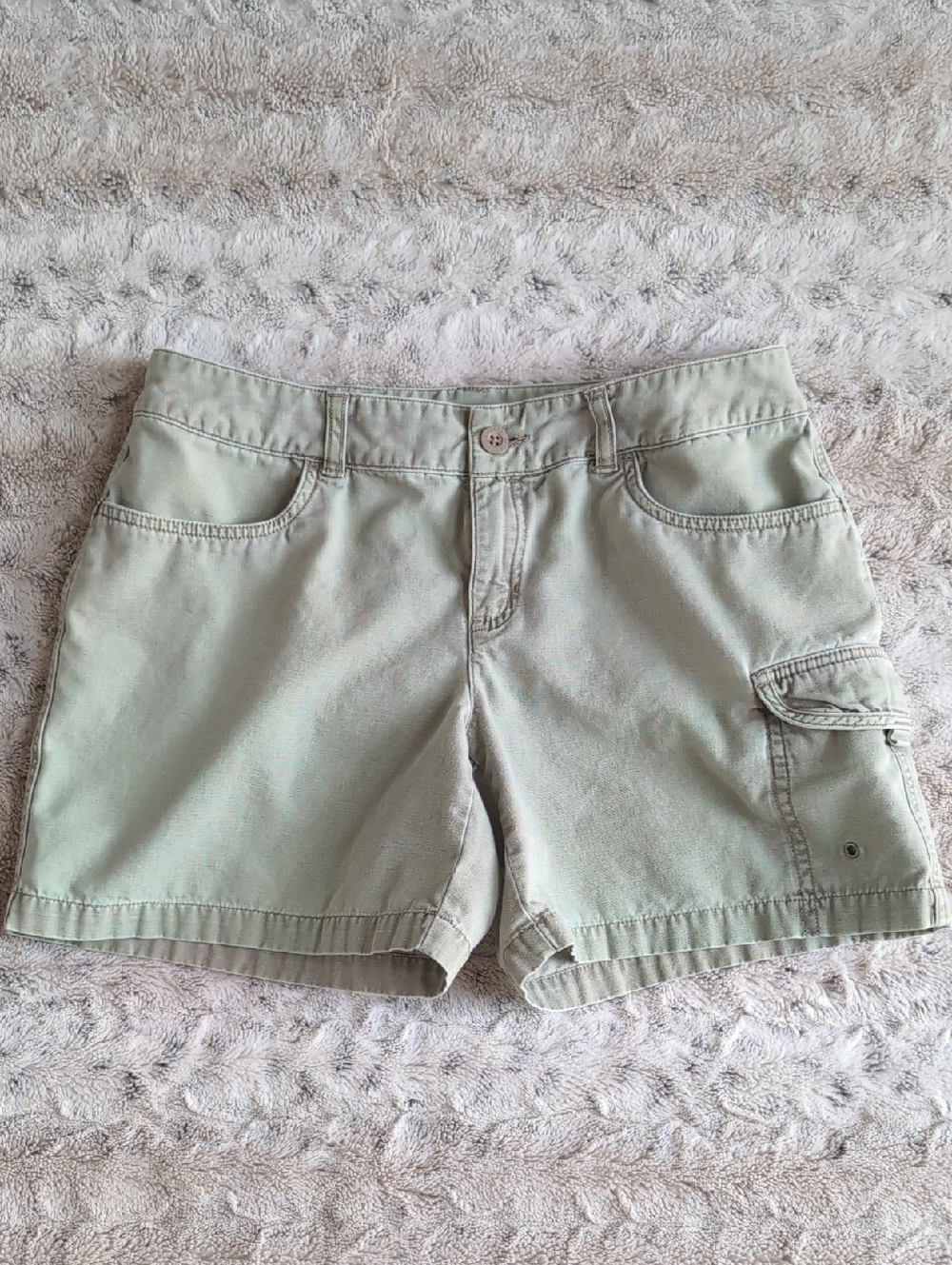 The North Face Sage Green Cotton Utility Cargo Shorts